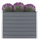 Gegalvaniseerd stalen verhoogd tuinbed voor planten en groenten - Grijs / 1 - Bloempotten & plantenbakken