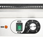 Gegroefde Panini Grill met Gietijzeren Platen voor snel grillen - Elektrische bakplaten & grills