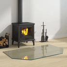 Gehard glas plaat voor openhaard bescherming van vloeroppervlak - 100 x 60 cm / 1 - Glas