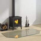 Gehard glas plaat voor openhaard bescherming van vloeroppervlak - 120 x 60 cm / 1 - Glas