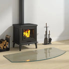 Gehard glas plaat voor openhaard vloerbescherming - 100 x 50 cm / 1 - Glas