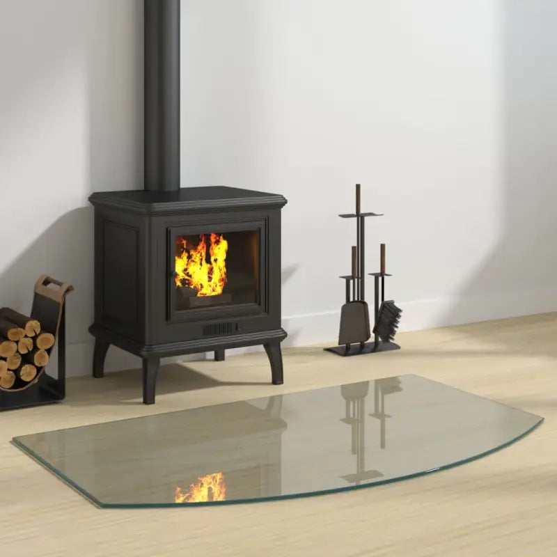 Gehard glas plaat voor openhaard vloerbescherming - 100 x 60 cm / 1 - Glas