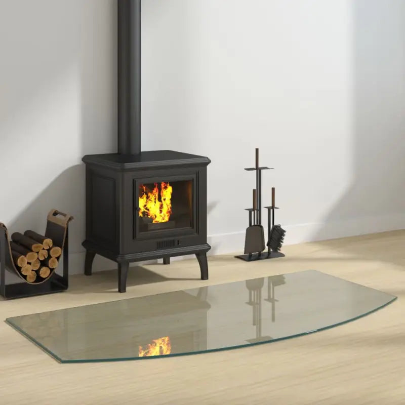 Gehard glas plaat voor openhaard vloerbescherming - 120 x 60 cm / 1 - Glas