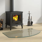 Gehard glas plaat voor openhaard vloerbescherming - 80 x 50 cm / 1 - Glas