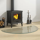 Gehard glas voor openhaard bescherming op de vloer - 1000 x 500 mm / 1 - Glas