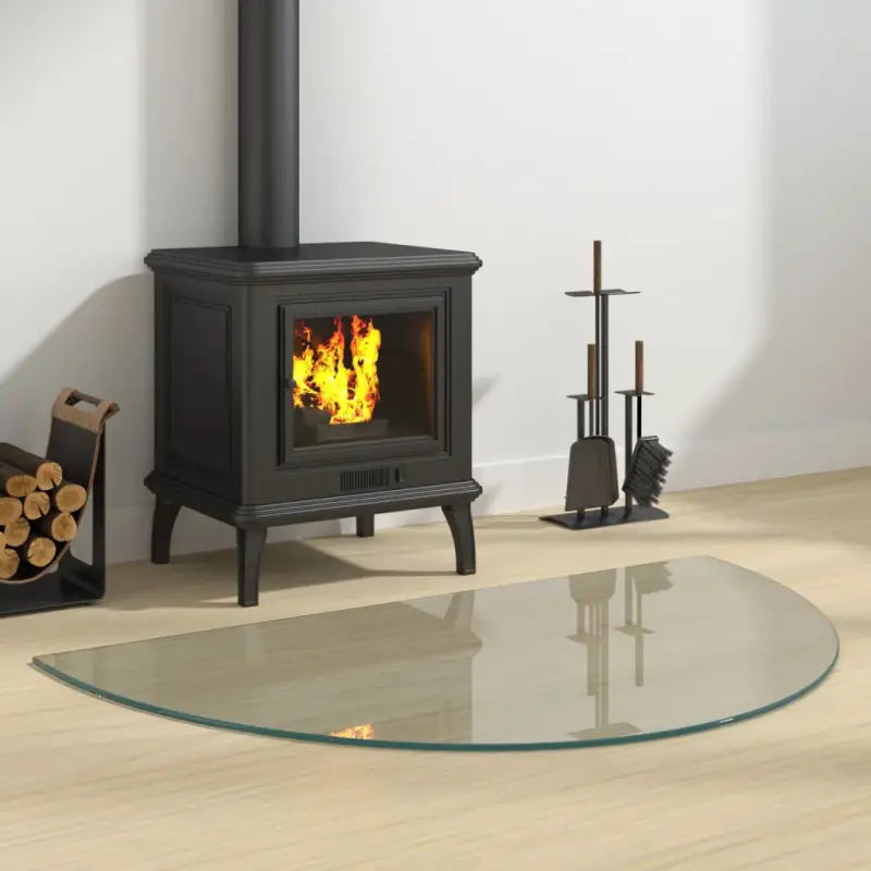 Gehard glas voor openhaard bescherming op de vloer - 1000 x 600 mm / 1 - Glas