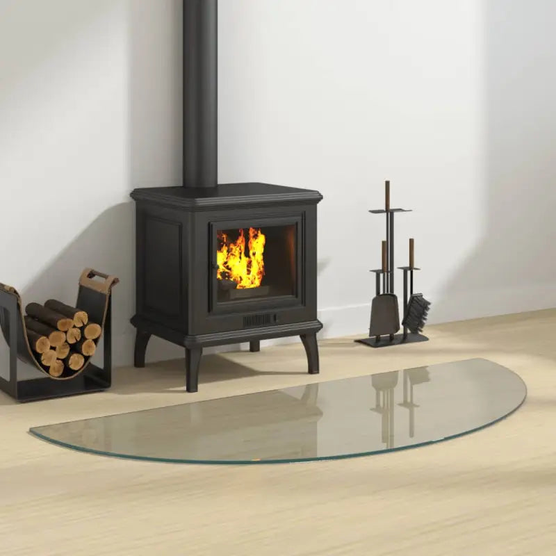 Gehard glas voor openhaard bescherming op de vloer - 1200 x 500 mm / 1 - Glas
