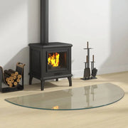 Gehard glas voor openhaard bescherming op de vloer - Glas