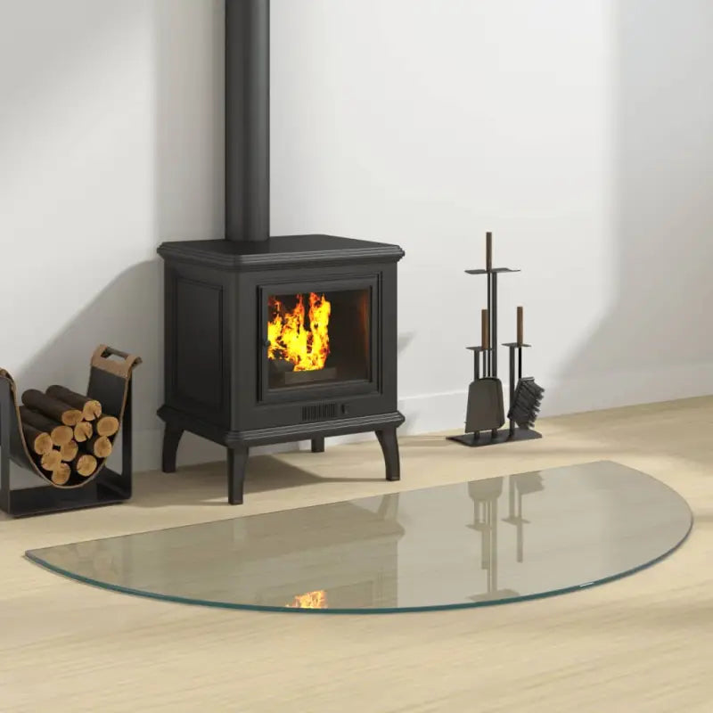 Gehard glas voor openhaard bescherming op de vloer - Glas