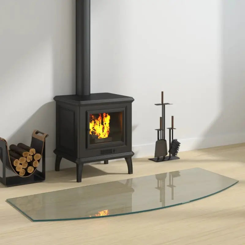 Gehard glas voor openhaard Beschermingsplaat Hoogwaardige hittebestendige glasplaat - 120 x 50 cm / 1 - Glas