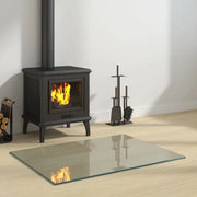 Gehard glasplaat voor openhaard ter bescherming van vloeren - 80 x 60 cm / 1 - Glas