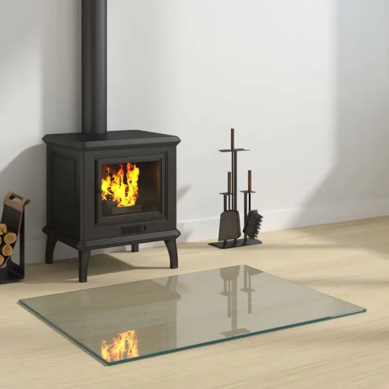 Gehard glasplaat voor openhaard ter bescherming van vloeren - 80 x 60 cm / 1 - Glas