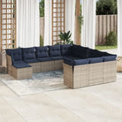Geleverde tuinset van grijs materiaal met waterdichte tas en gepoedercoat staal - Tuinsets