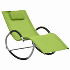 Geometrische ligstoel van gepoedercoat staal en textileen stof - Groen / 1 - Ligstoelen