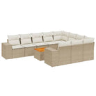 Gepersonaliseerde tuinsets met beige materiaal en gepoedercoat staal - Tuinsets
