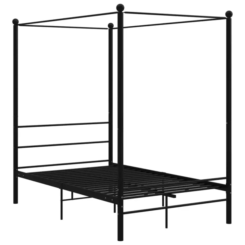 Gepoedercoat metalen bed met bovenframe voor privacy en charme - Bedden & bedframes