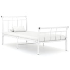 Gepoedercoat metalen bedframe voor een heerlijke nachtrust - Wit / 100 x 200 cm - Bedden & bedframes
