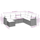 Gepoedercoat Staal Lounge Set in Grijs voor Tuin en Terras - Tuinsets