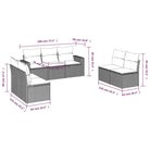 Gepoedercoat staal Lounge set met poly rattan voor comfortabele zitervaring - Tuinsets