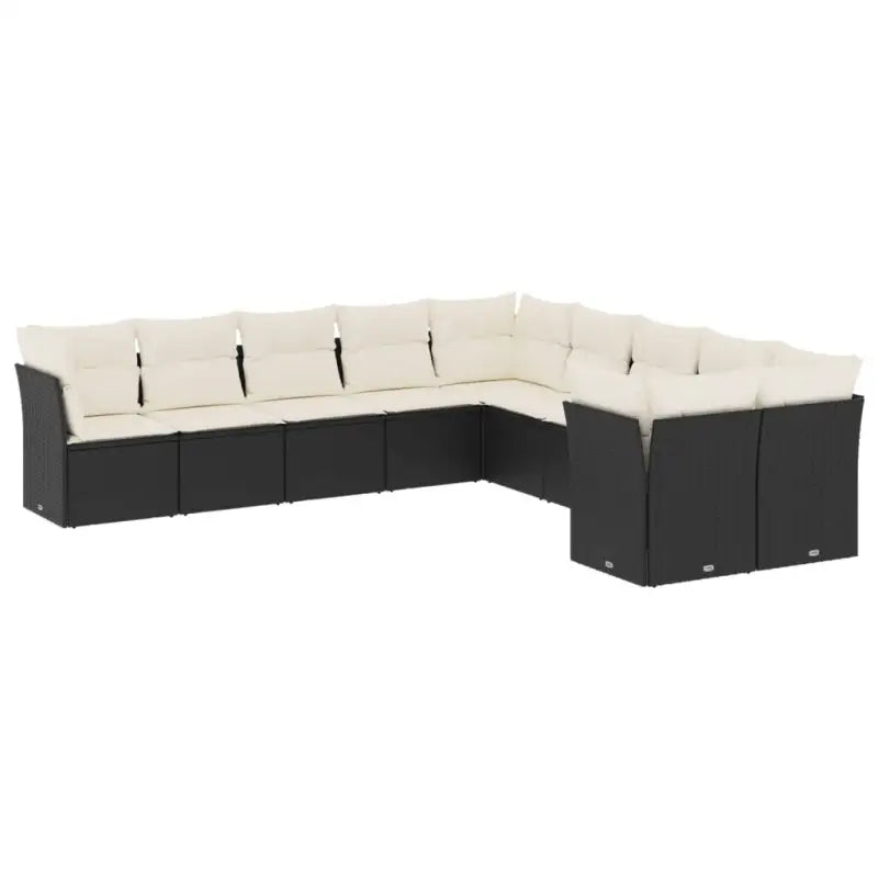 Gepoedercoat staal Lounge Set met poly rattan voor comfortabele zitervaring - Tuinsets