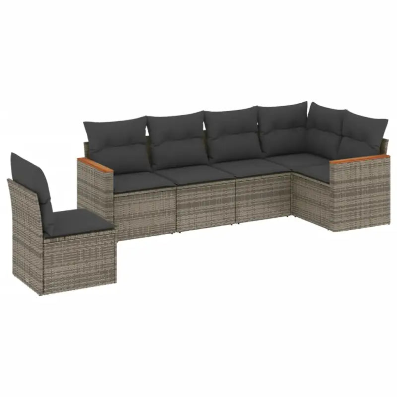 Gepoedercoat staal loungeset in grijs materiaal met perfecte afmetingen - Tuinsets