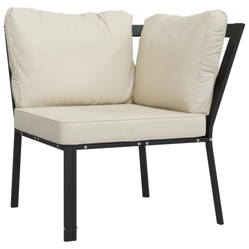 Gepoedercoat staal loungeset met aantrekkelijke afmetingen voor je tuin - Tuinsets