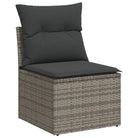 Gepoedercoat staal loungeset met poly rattan voor comfortabele zitervaring - Tuinsets
