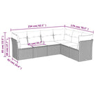 Gepoedercoat staal loungeset met poly rattan voor comfortabele zitervaring - Tuinsets