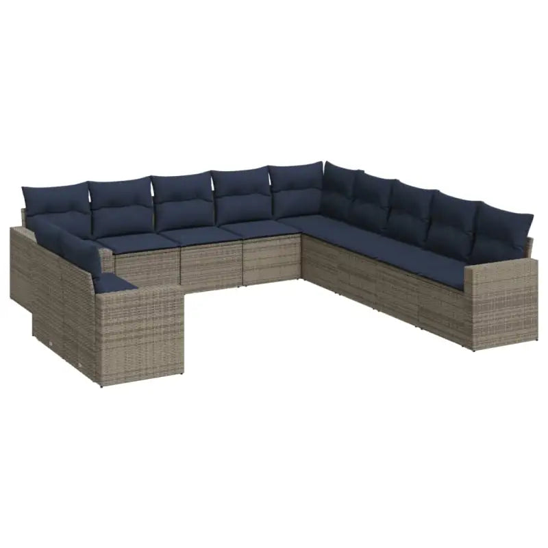 Gepoedercoat staal tuinset in grijs materiaal met comfortabele afmetingen - Tuinsets