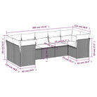Gepoedercoat staal tuinset met poly rattan for een comfortabele zitervaring - Tuinsets