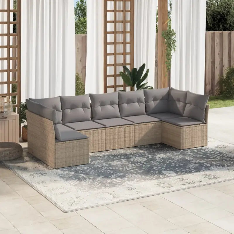 Gepoedercoat staal tuinset met poly rattan voor een comfortabele zitervaring - Tuinsets