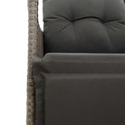 Gepoedercoat staal tuinset met poly rattan voor een comfortabele zitervaring - Tuinsets