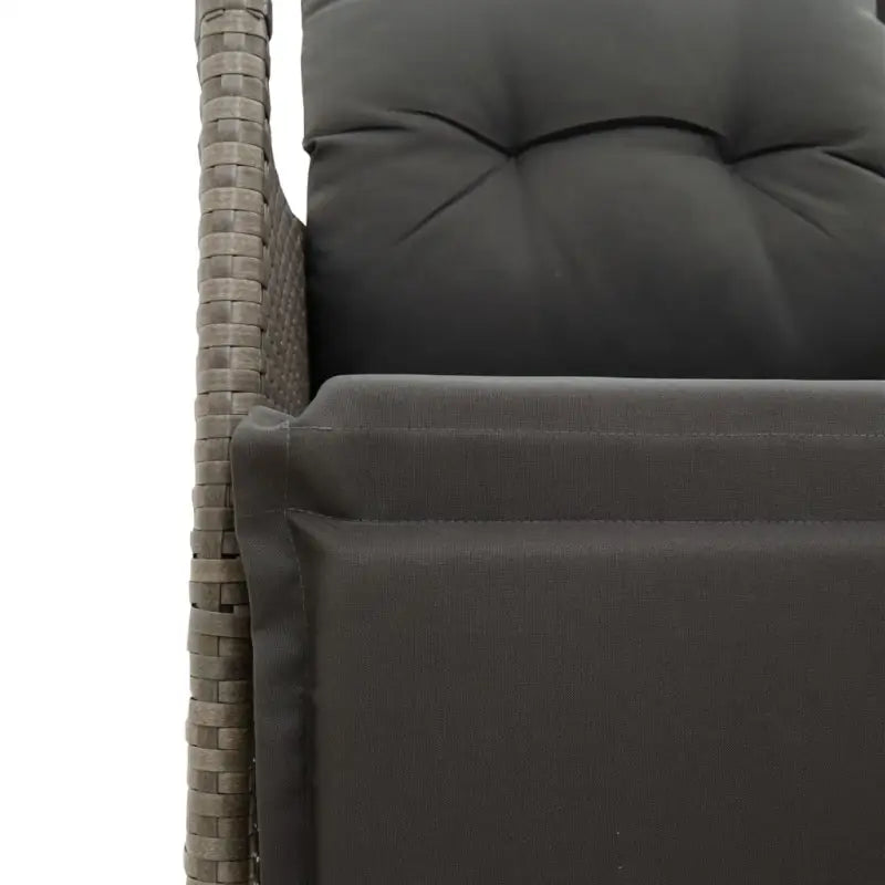 Gepoedercoat staal tuinset met poly rattan voor een comfortabele zitervaring - Tuinsets