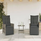 Gepoedercoat staal tuinset met poly rattan voor een comfortabele zitervaring - Tuinsets