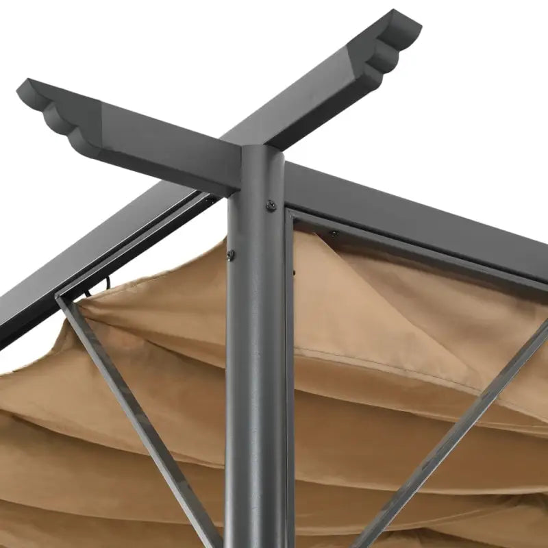 Gepoedercoat Stalen Tuinbogen met Uitschuifbare Dak voor Buitenruimte - Tuinbogen latwerk & pergola’s