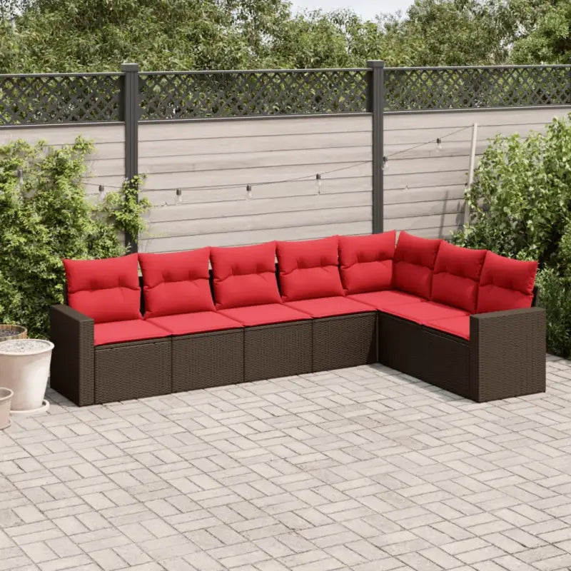 Gepoedercoat stalen tuinset in bruin met comfortabele afmetingen - Tuinsets