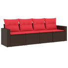 Gepoedercoat stalen tuinset met poly rattan voor comfortabele zitervaring - Tuinsets