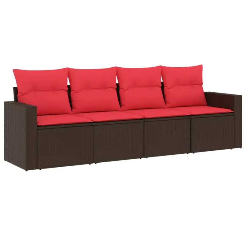 Gepoedercoat stalen tuinset met poly rattan voor comfortabele zitervaring - Tuinsets