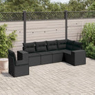 Gepoedercoat stalen tuinset met waterdichte tas en beige materiaal - Zwart / Zonder tafel - Tuinsets
