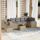 Gepoedercoat stalen tuinset met waterdichte tas en beige materiaal - beige en lichtgrijs / Met tafel - Tuinsets