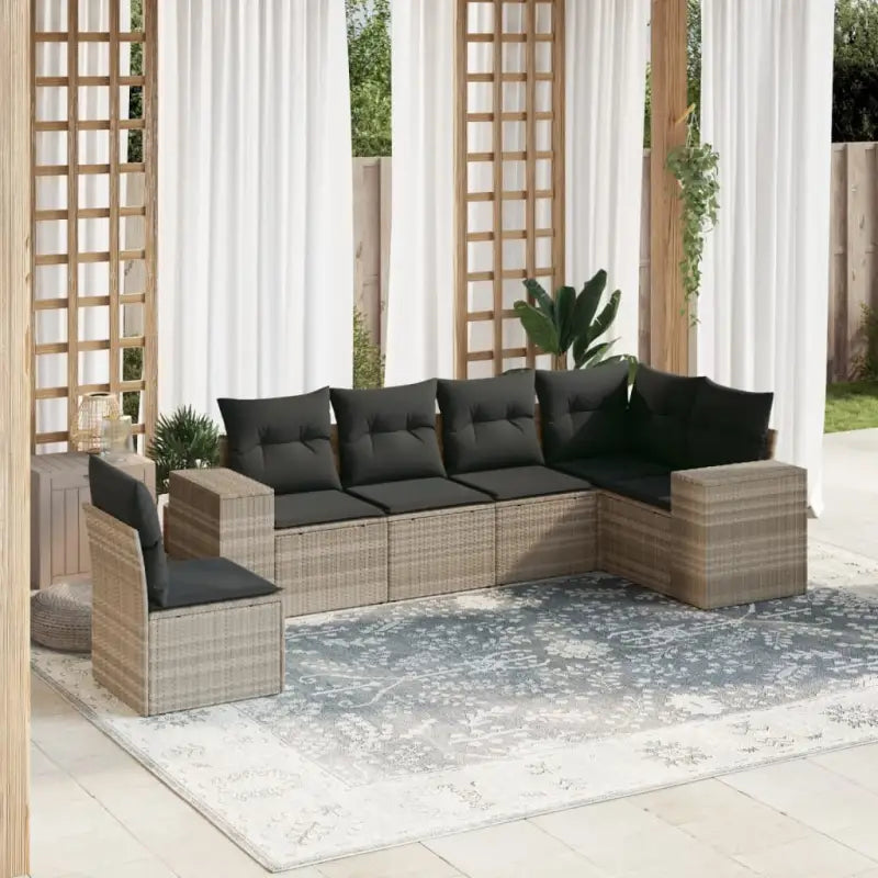 Gepoedercoat stalen tuinset met waterdichte tas en beige materiaal - Lichtgrijs en donkergrijs / Zonder tafel - Tuinsets