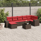 Gepoedercoat stalen tuinset met waterdichte tas in grijs materiaal - Bruin / Met tafel - Tuinsets