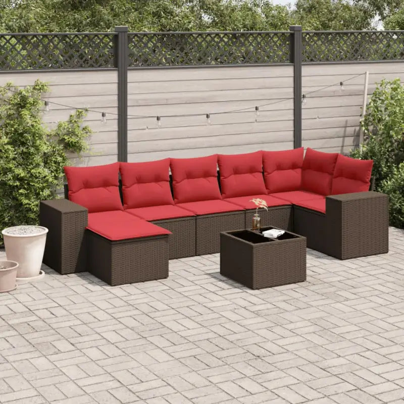 Gepoedercoat stalen tuinset met waterdichte tas in grijs materiaal - Bruin / Met tafel - Tuinsets