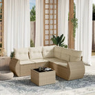 Gepoedercoate stalen tuinset met beige materiaal en comfortabele afmetingen - beige en crèmekleurig / Met tafel