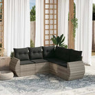 Gepoedercoate stalen tuinset met beige materiaal en comfortabele afmetingen - Lichtgrijs / Zonder tafel - Tuinsets