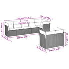Gepoedercoate tuinset met poly rattan voor een comfortabele zitervaring - Tuinsets