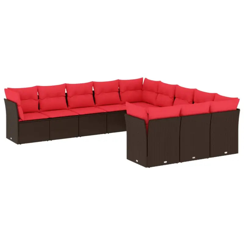 Gepoedercoated staal tuinset met poly rattan voor comfortabele zitervaring - Tuinsets