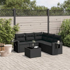 Gepoeedercoat staal loungeset in grijs met comfortabele afmetingen - Zwart / Met tafel - Tuinsets