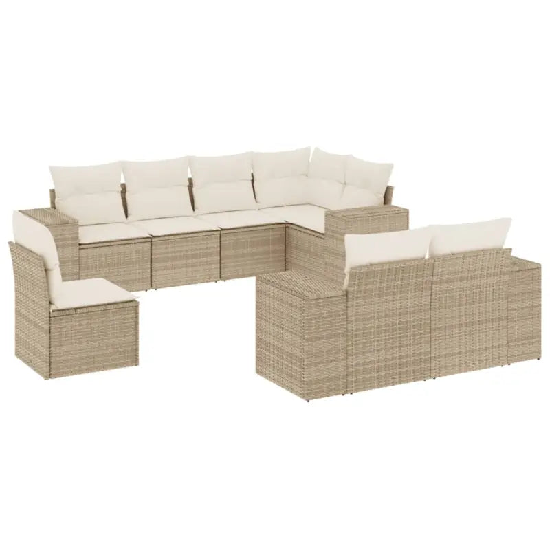 Gepoeedercoat staal tuinset met beige materiaal voor buitenplezier - Tuinsets