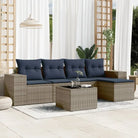 Gepolijste tuinset met waterdichte zak in grijs staalmateriaal - Grijs en blauw / Met tafel - Tuinsets
